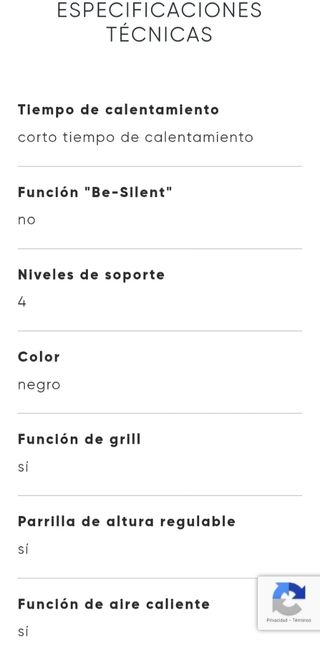 Horno eléctrico ventilado