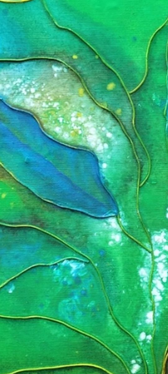 CUADRO PINTADO CON ACRÍLICOS  "SELVA"