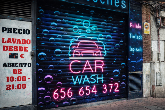 Decorador persiana graffiti industrial