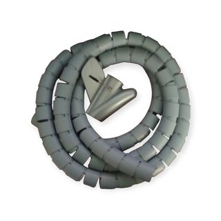 Cable organizador espiral 152cm gris