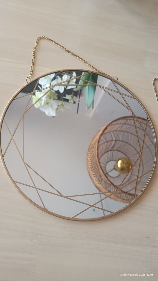 3 Espejos Decorativos - Dorado y Plata