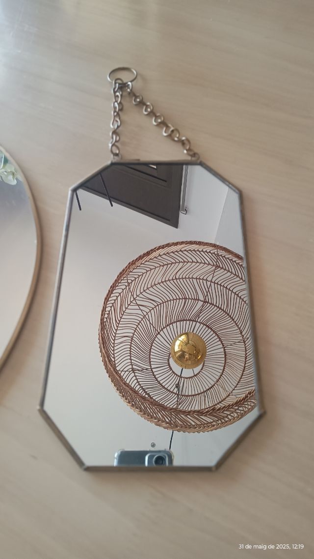 3 Espejos Decorativos - Dorado y Plata