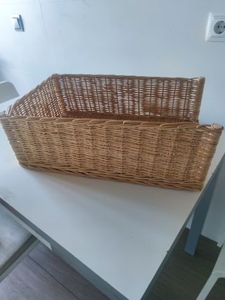 Canasta mimbre grande - Beige