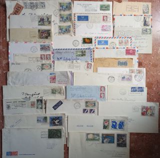 50 Cartas Francia antiguas y modernas 1900/60 apro