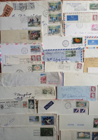 50 Cartas Francia antiguas y modernas 1900/60 apro