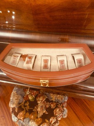Scatola porta orologi 5 scomparti