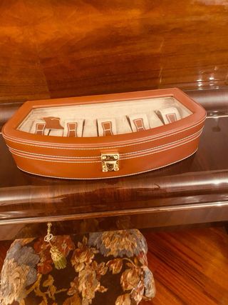 Scatola porta orologi 5 scomparti