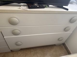 2 Cajoneras blancas de madera