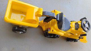 Correpasillos remolque, excavadora.