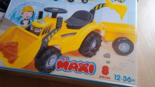 Correpasillos remolque, excavadora.