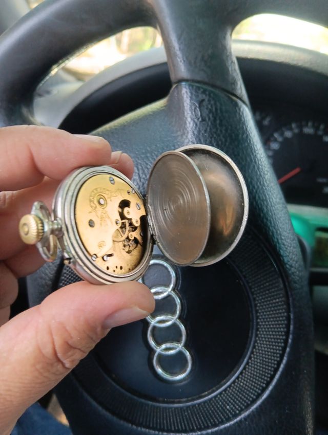 Reloj Bolsillo Antiguo Plata