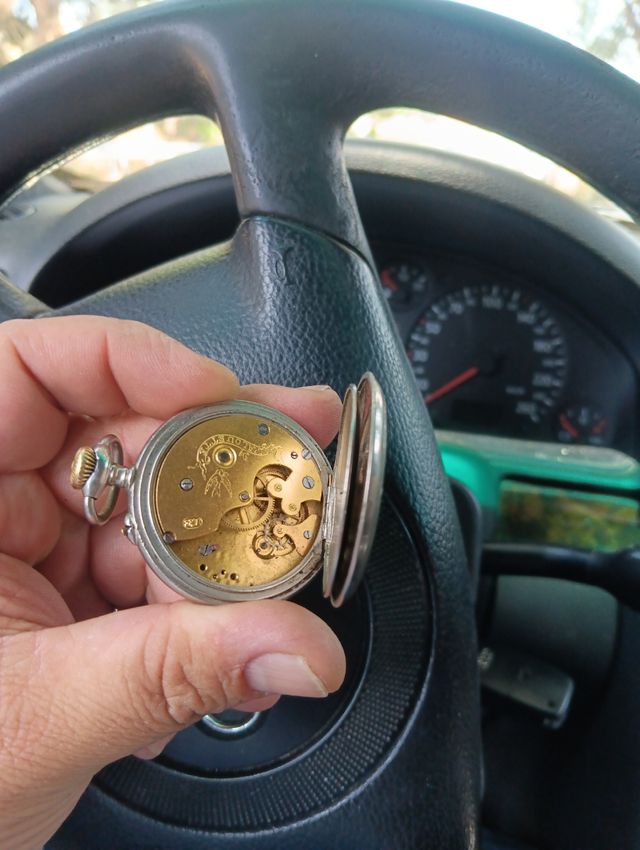 Reloj Bolsillo Antiguo Plata