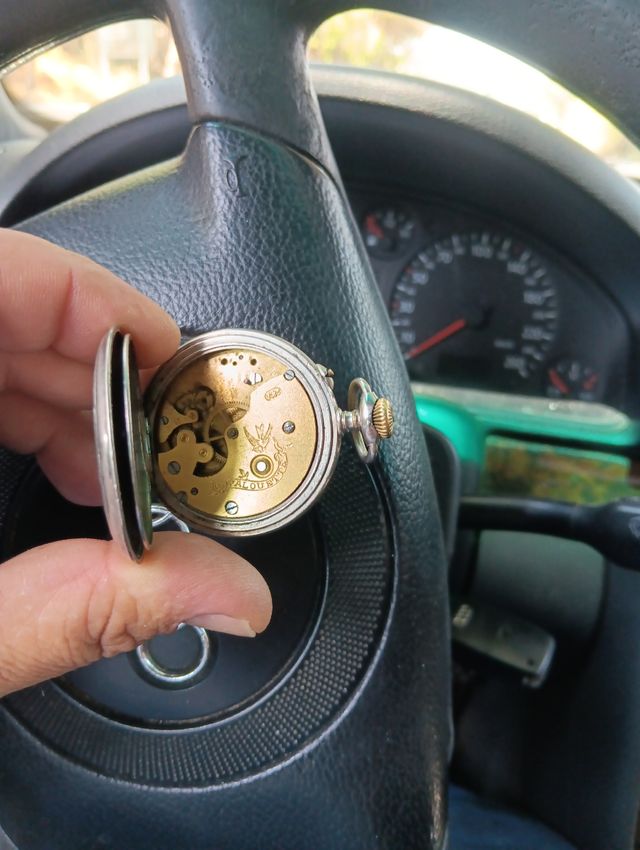 Reloj Bolsillo Antiguo Plata