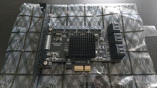 Tarjeta PCIE 3.0 X1 con 10 puertos SATA 6 gbps