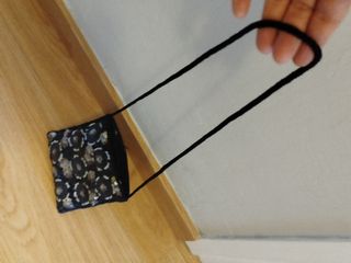 Bolso fiesta negro, plata y dorado