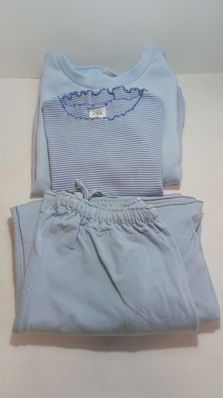 Conjunto Zara azul celeste - 3 piezas
