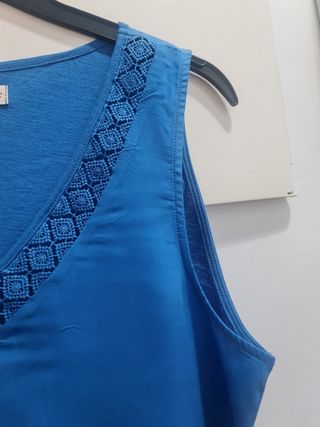 Camiseta Springfield azul talla L