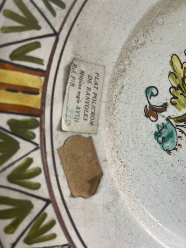 Bandeja, platos y jarras Banyoles s.XVIII