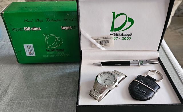 Real Betis Balompié Centenario (Reloj, Bolígrafo,