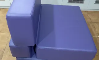 Puf cama plegable - color Morado