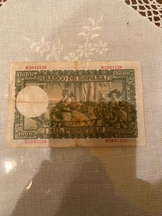 Billete 1000 Pesetas 1951 Sorolla