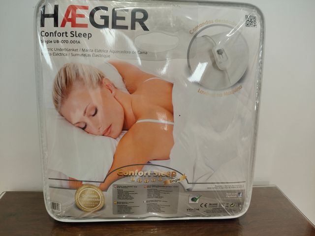 Manta eléctrica HAeger confort sleep nueva