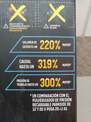 Pulverizador PARKSIDE Batería