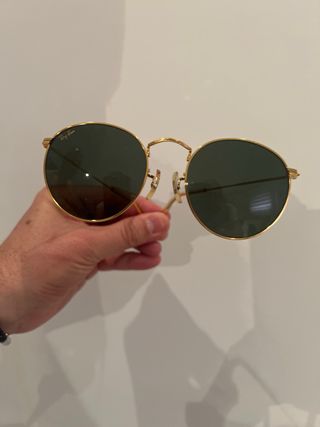 RayBan Gafas Sol Redondas Doradas