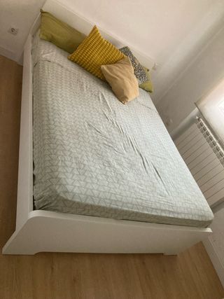 Cama Ikea Askvoll blanca 147x200cm