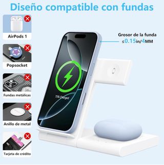 Cargador inalámbrico 3 en 1 iPhone