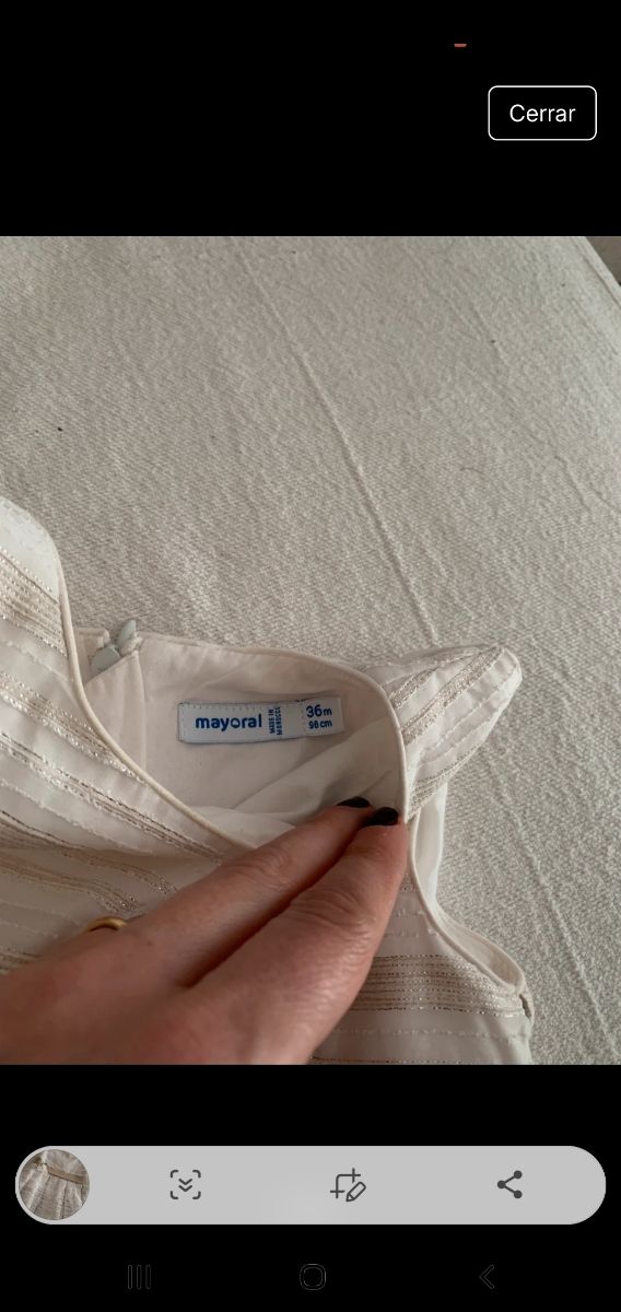 Vestido ceremonia niña + chaqueta. Mayoral