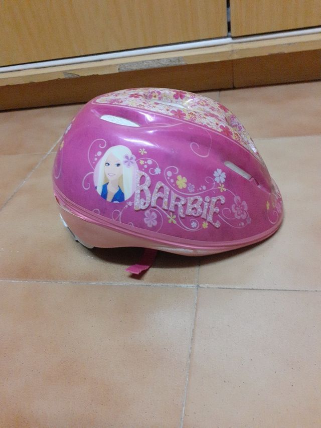 Casco bici Barbie niña