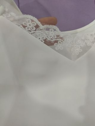 Camiseta blanca tirantes encaje