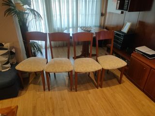 Mesa comedor + 4 sillas haya