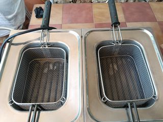 Freidora industrial doble