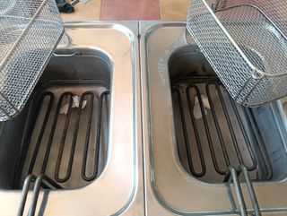 Freidora industrial doble