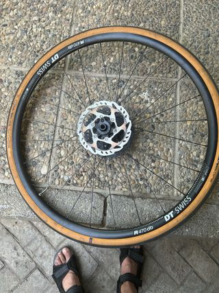 Rueda DT Swiss R 470db Gravel con disco y cassete