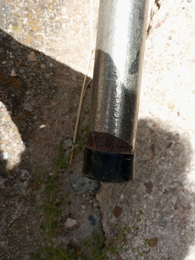 Cabecero cama metal plateado