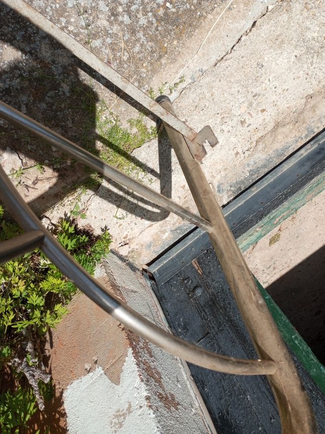 Cabecero cama metal plateado