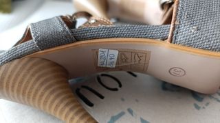 Zapatos tacón marrón y gris
