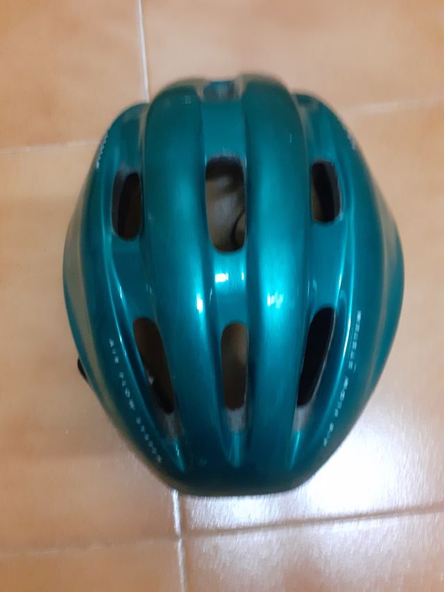 Casco de paseo bici, verde oscuro.  Soffac