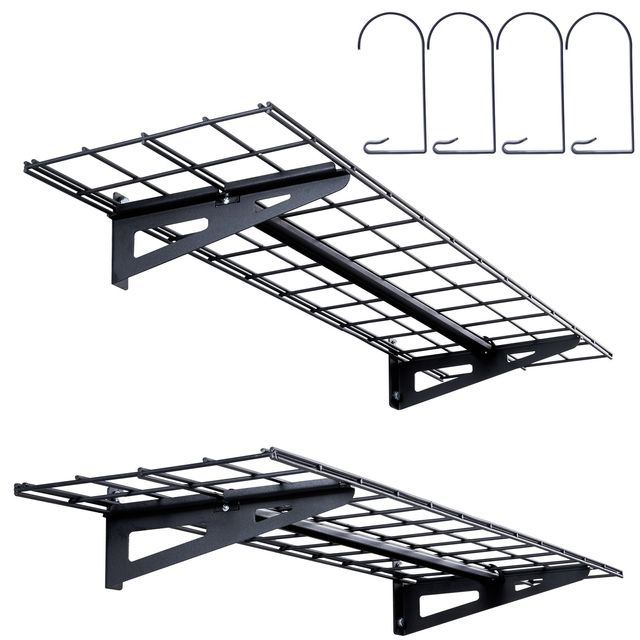 2 PZ 4x1 ft Scaffalature per garage Scaffalature p