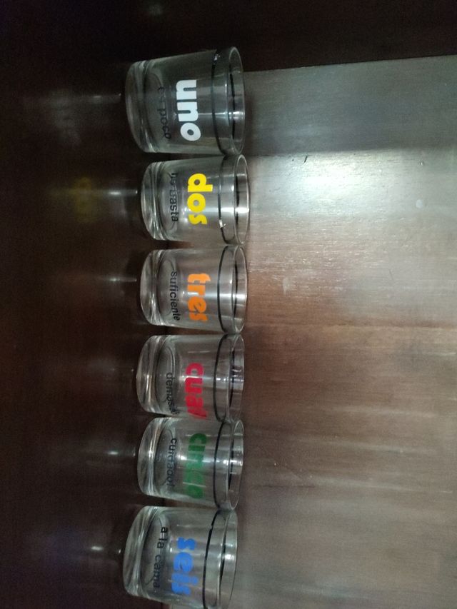 6 Vasos de chupito - ¡Divertidos!