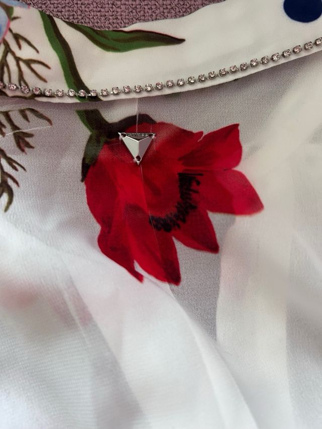 Blusa floral manga larga