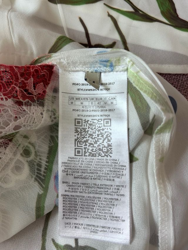 Blusa floral manga larga