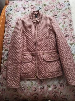 Chaqueta acolchada rosa