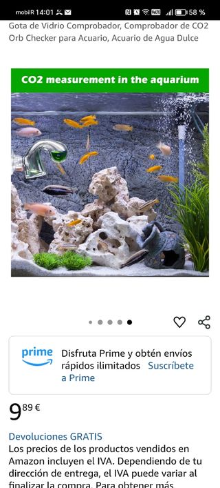 Comprobador CO2 Orb Acuario - NUEVO