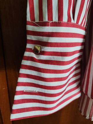 Camisa rayas rojas Zara