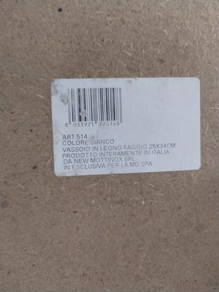 Vassoio in Legno - Blu e Bianco