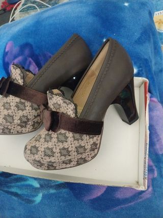 Zapatos axes femme encaje